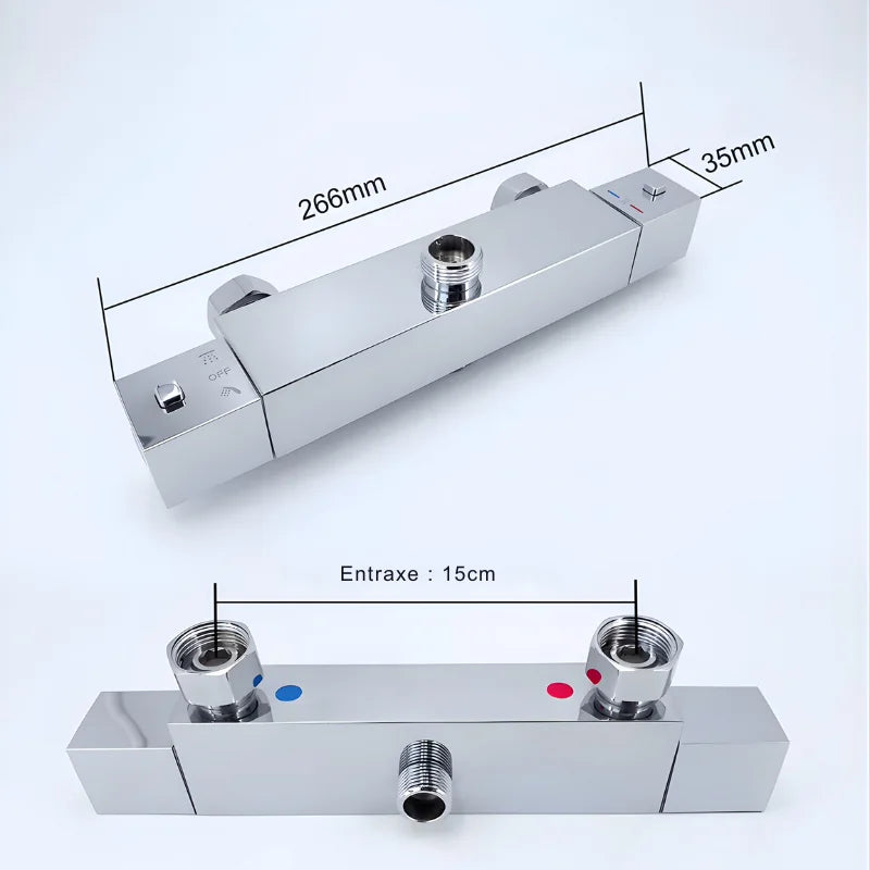Colonne De Douche Thermostatique Chrome