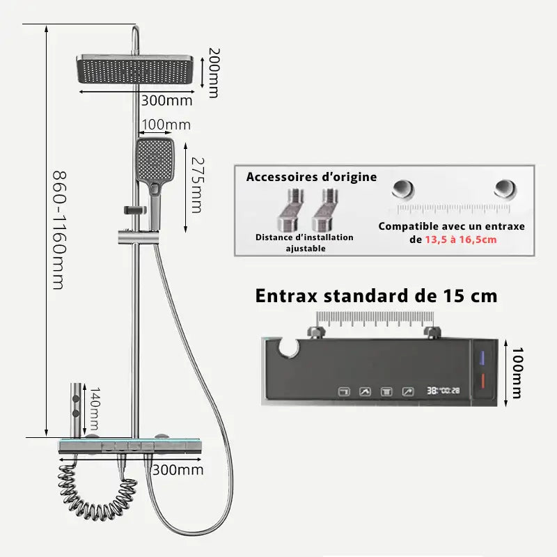 Colonne De Douche Thermostatique Design