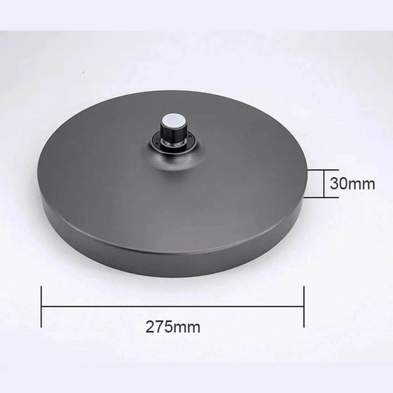 Colonne de douche Thermostatique Gris Brossé - Température Stable & Pommeau Rond 25cm” & Douchette 3 Fonctions – Design Moderne Multifonction - Focett