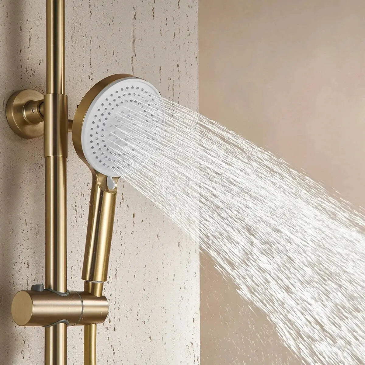 Colonne De Douche Thermostatique Or Brossé