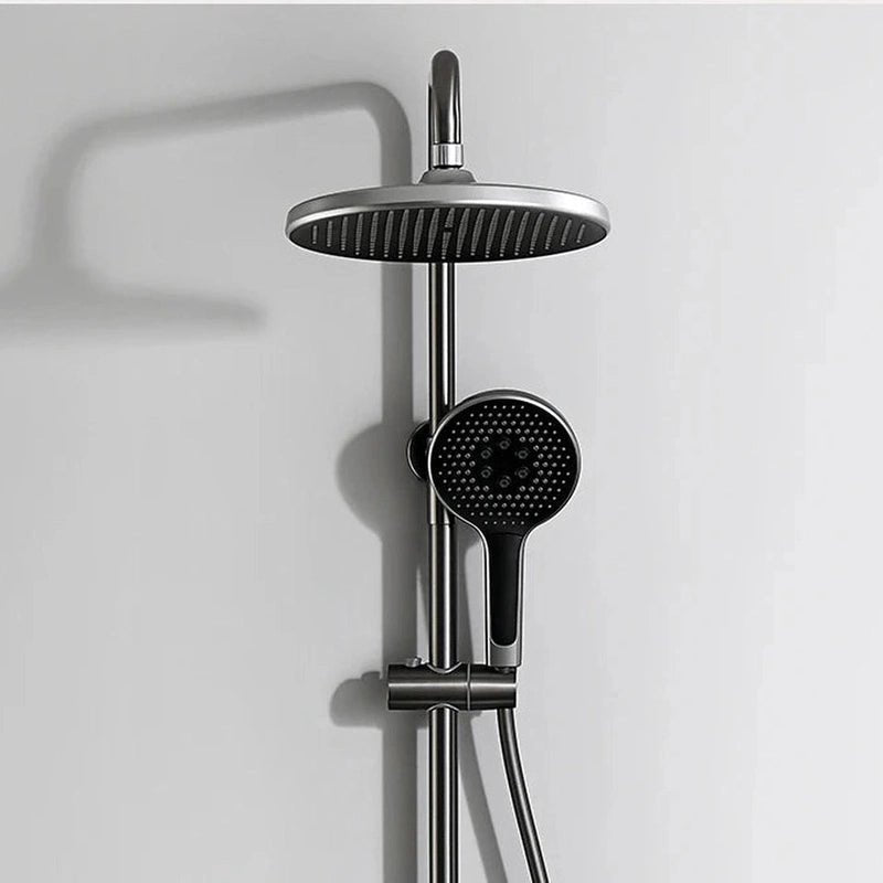 Colonne de Douche Thermostatique Or Brossé – Pommeau XXL 25cm” & Douchette 3 Fonctions, Design Moderne Minimaliste & Économie d'eau - Focett