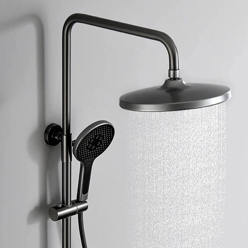 Colonne de Douche Thermostatique Or Brossé – Pommeau XXL 25cm” & Douchette 3 Fonctions, Design Moderne Minimaliste & Économie d'eau - Focett