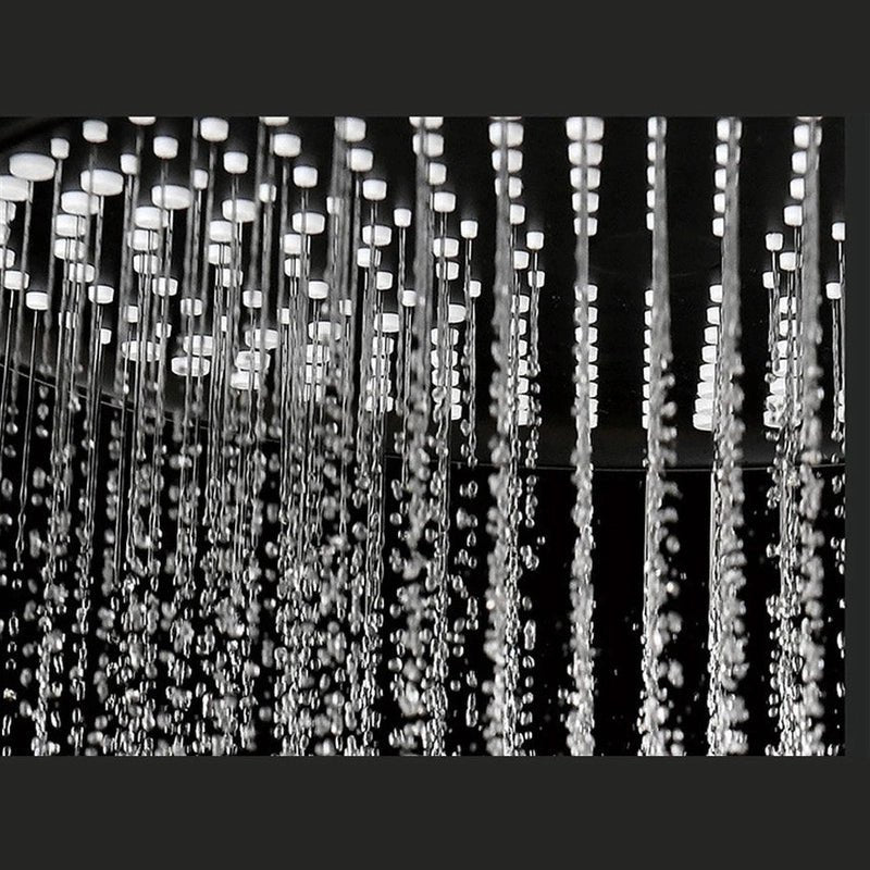 Colonne de Douche Thermostatique Or Brossé - Système 3 Fonctions avec Pommeau XXL & Douchette 3 Jets Buses, Anti - Calcaire & Mitigeur Thermostatique en Laiton - Focett