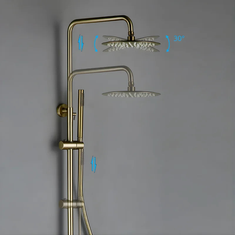 Colonne De Douche Thermostatique Or Rose