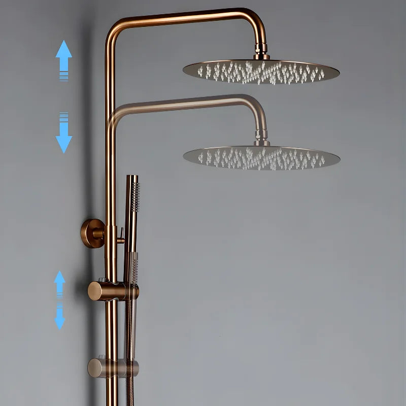 Colonne De Douche Thermostatique Or Rose