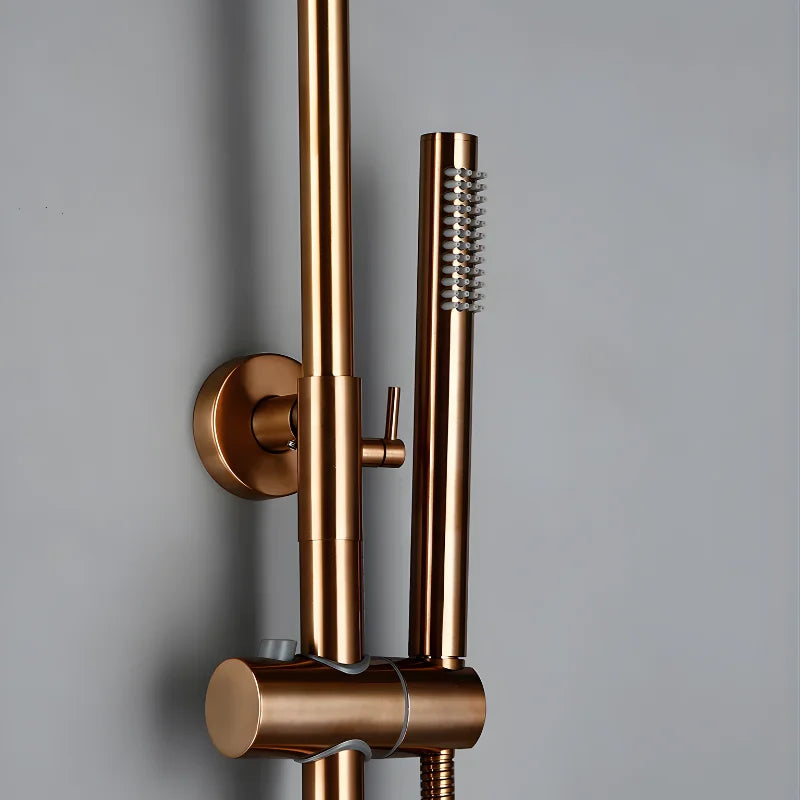 Colonne De Douche Thermostatique Or Rose