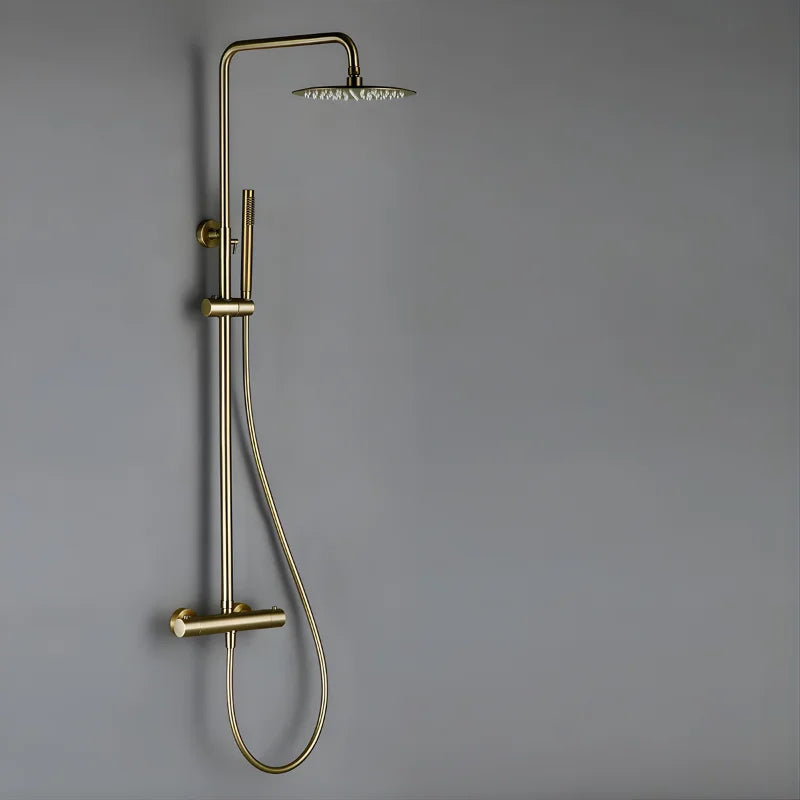 Colonne De Douche Thermostatique Or Rose