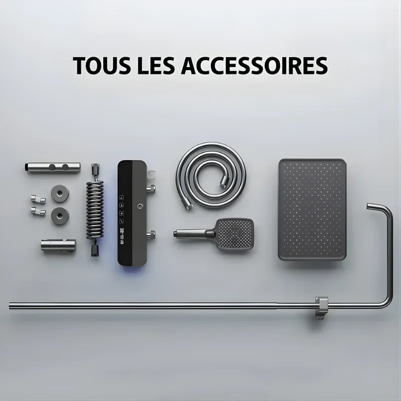 Colonne De Douche Thermostatique Réglable En Hauteur