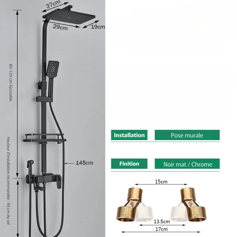 Colonne De Douche Thermostatique Telescopique