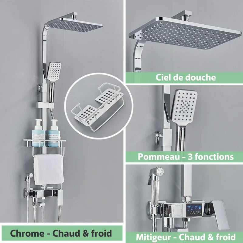 Colonne De Douche Thermostatique Telescopique