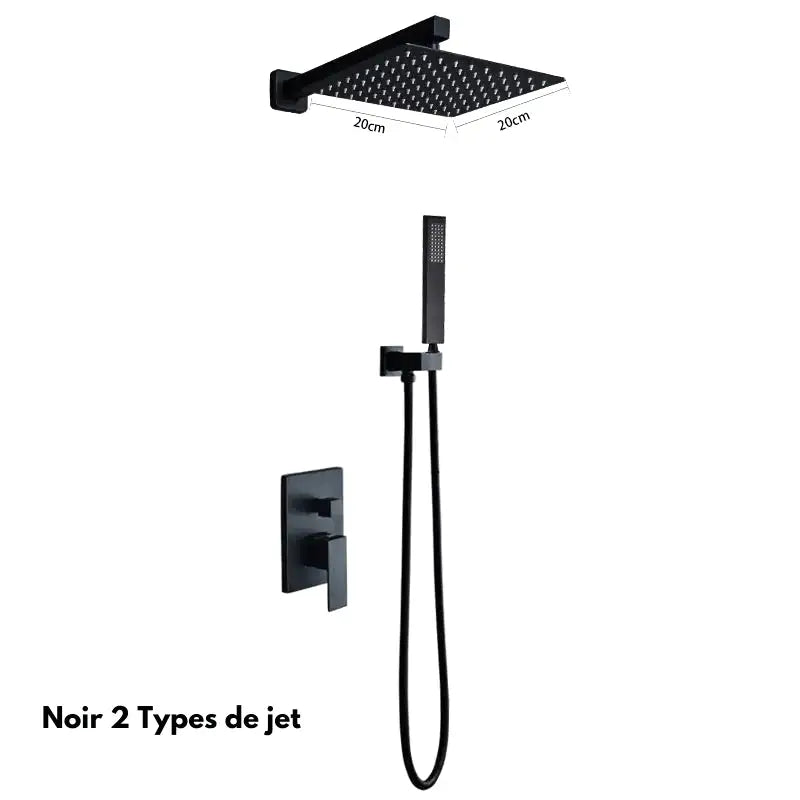 Douche Encastrée Luxe Finition Or