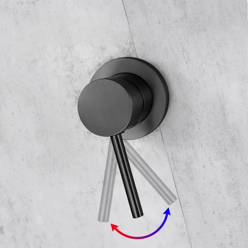 Douche Encastrée Noir Moderne