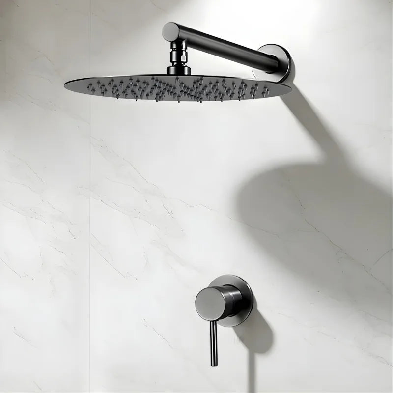 Douche Encastrée Noir Moderne