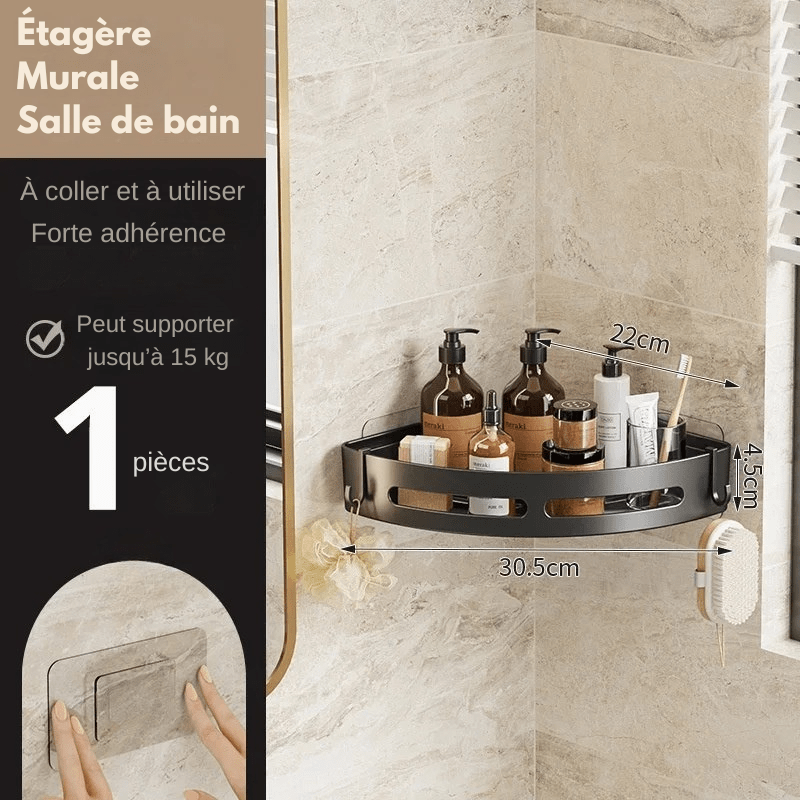 Étagère murale adhésive ultra résistante - sans perçage - Focett