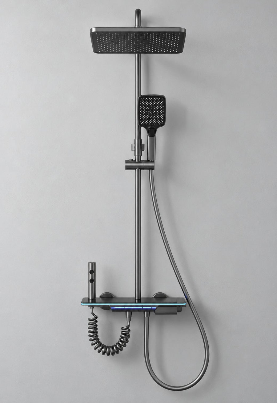 Colonne de douche thermostatique avec affichage