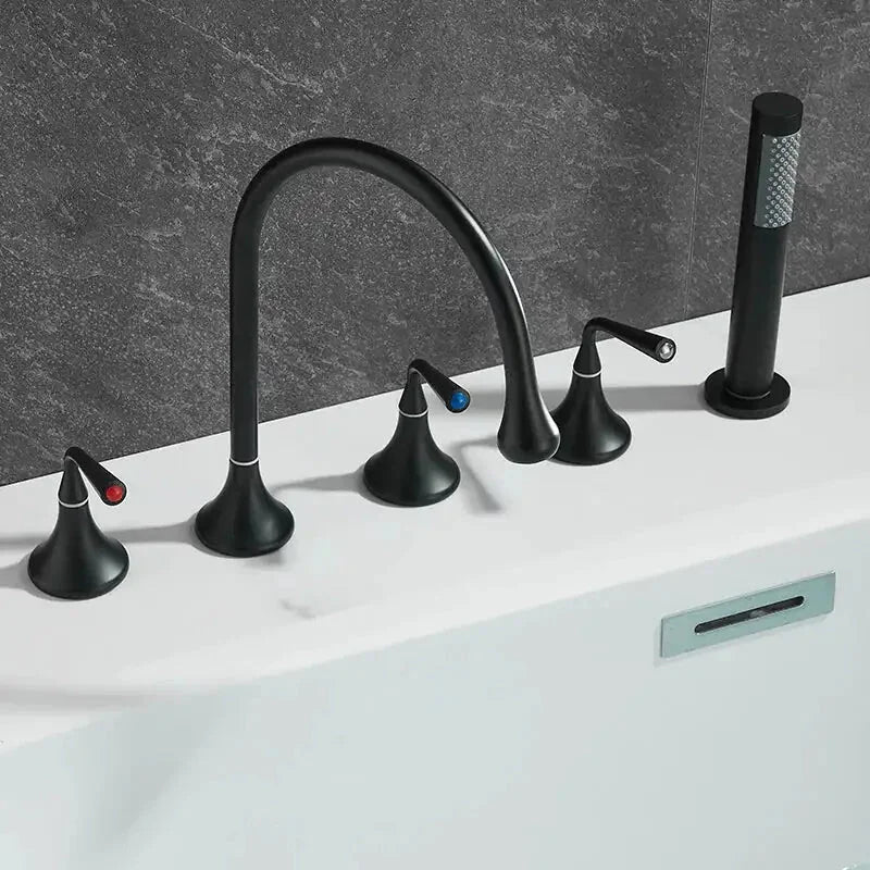 Mitigeur Baignoire Sur Gorge Noir