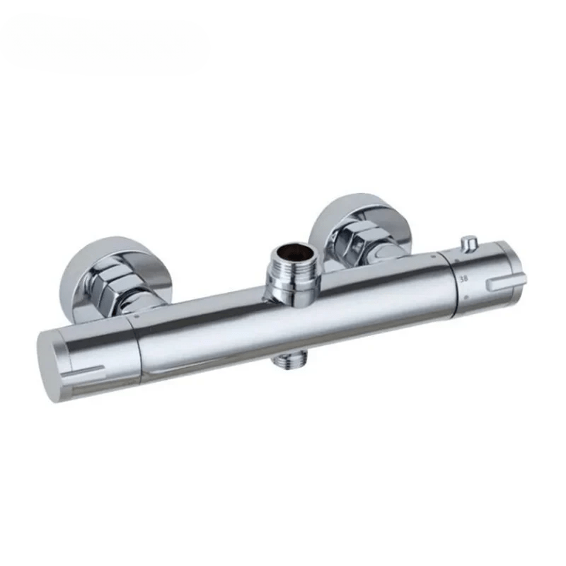 Mitigeur de douche encastrable thermostatique chromée – sécurité à 38°C et contrôle précis - Focett