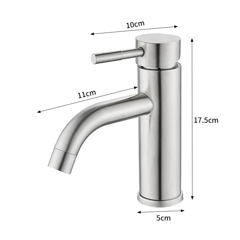 Mitigeur de lavabo or en laiton – finition brossée, jet doux et installation 1 trou - Focett