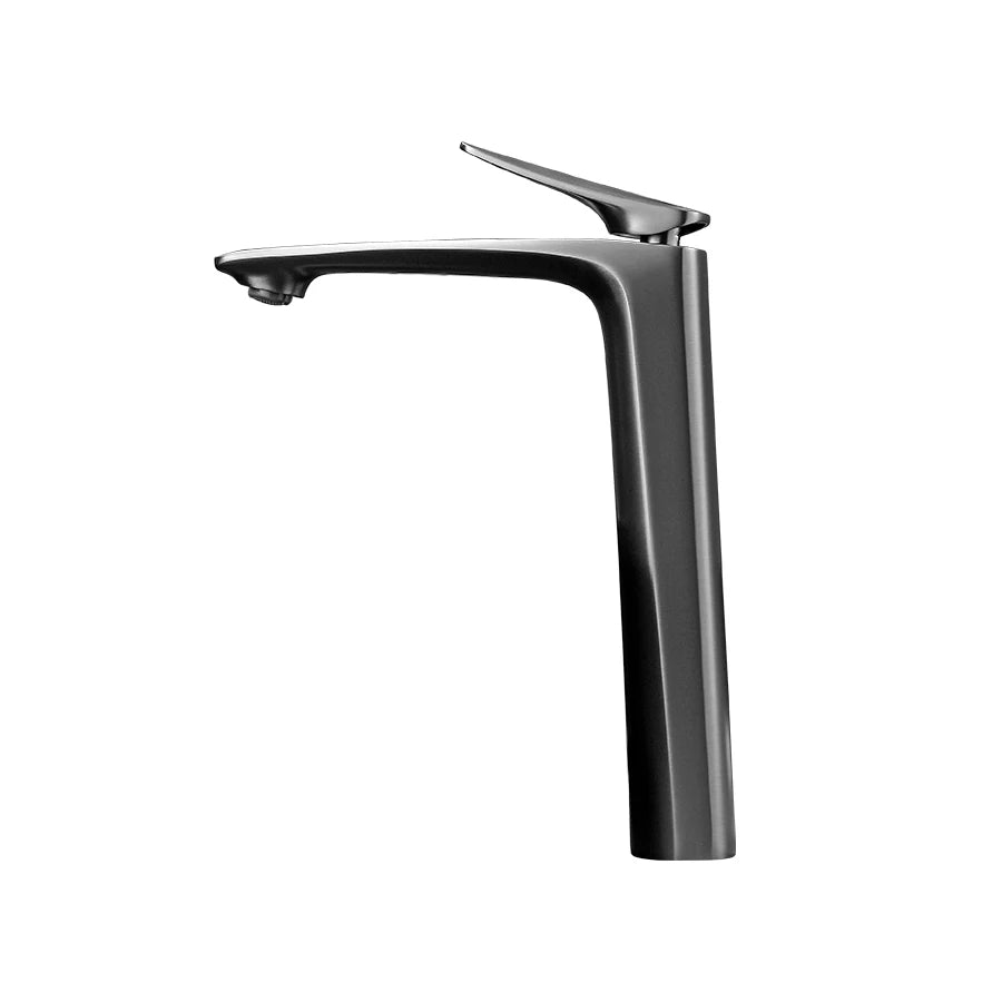 Mitigeur haut salle de bain gris brossé design – ergonomie optimale, résistance durable et style élégant - Focett