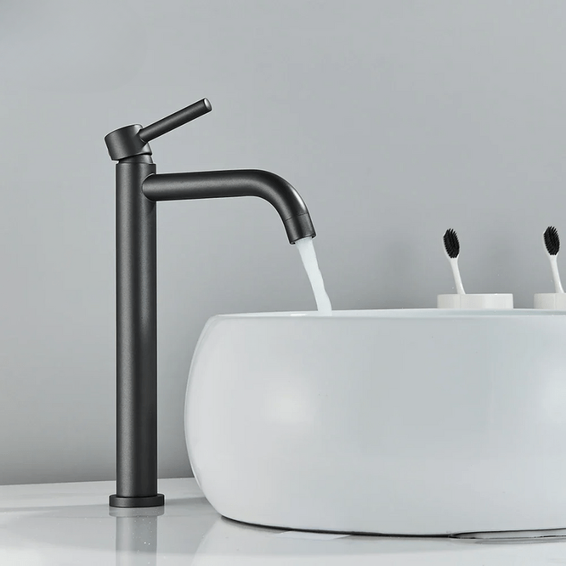 Mitigeur lavabo compact en chrome poli – contrôle fluide de la température et montage facile - Focett