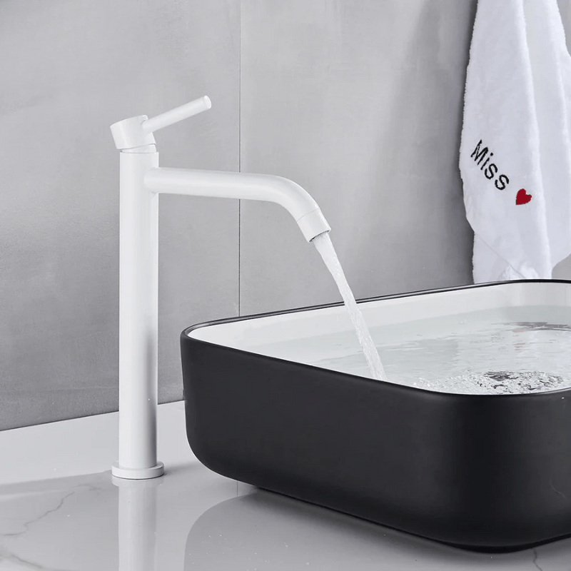 Mitigeur lavabo compact en chrome poli – contrôle fluide de la température et montage facile - Focett