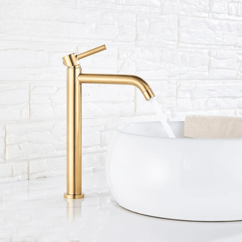 Mitigeur lavabo compact en chrome poli – contrôle fluide de la température et montage facile - Focett