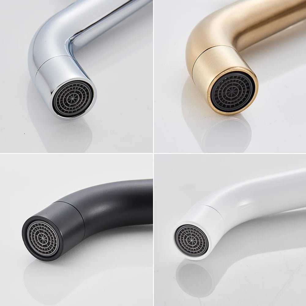 Mitigeur lavabo compact en chrome poli – contrôle fluide de la température et montage facile - Focett