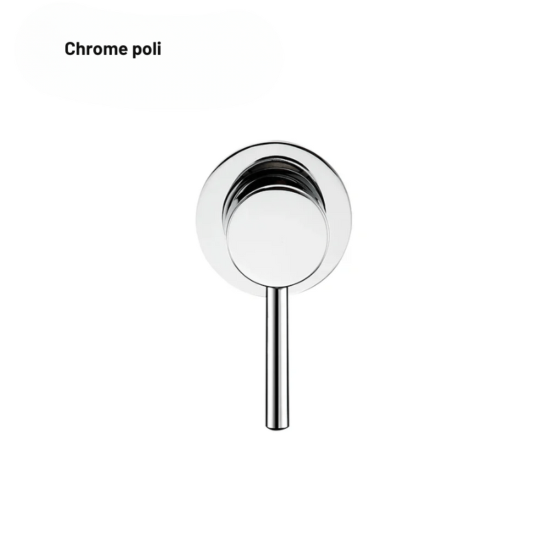 Mitigeur mural encastrable gris acier ixodyable pour bain – design minimaliste avec bec arrondi et poignée unique - Focett