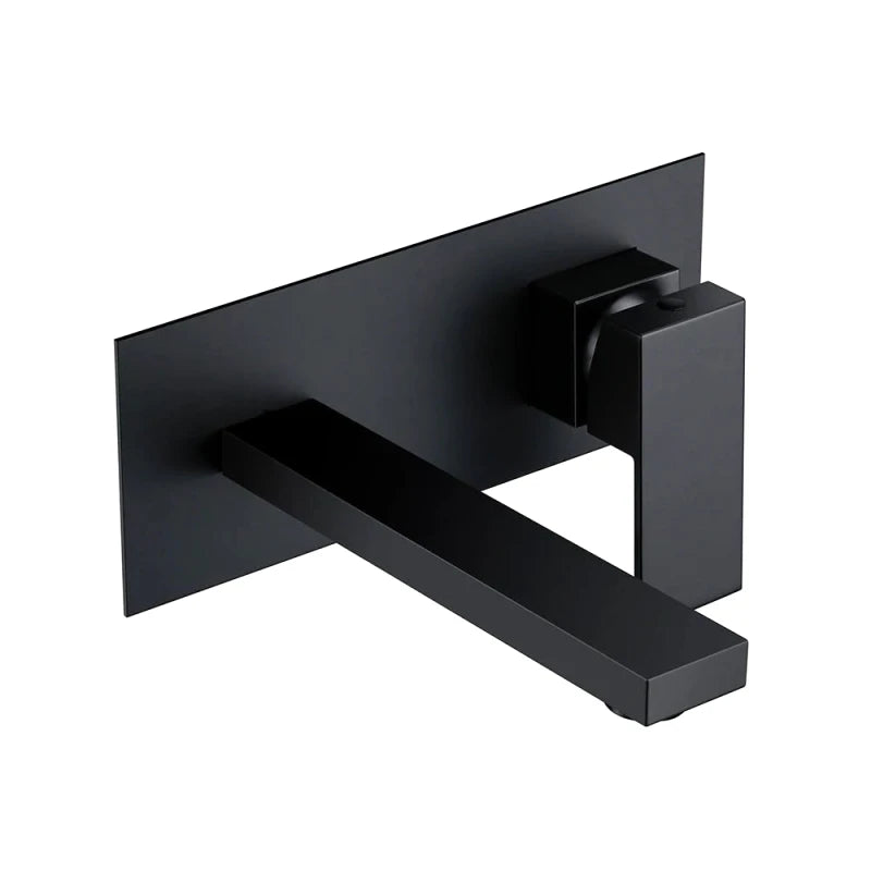 Mitigeur encastrable gris brossé pour salle de bain - poignée monocommande, mousseur intégré, aérateur économique - Focett