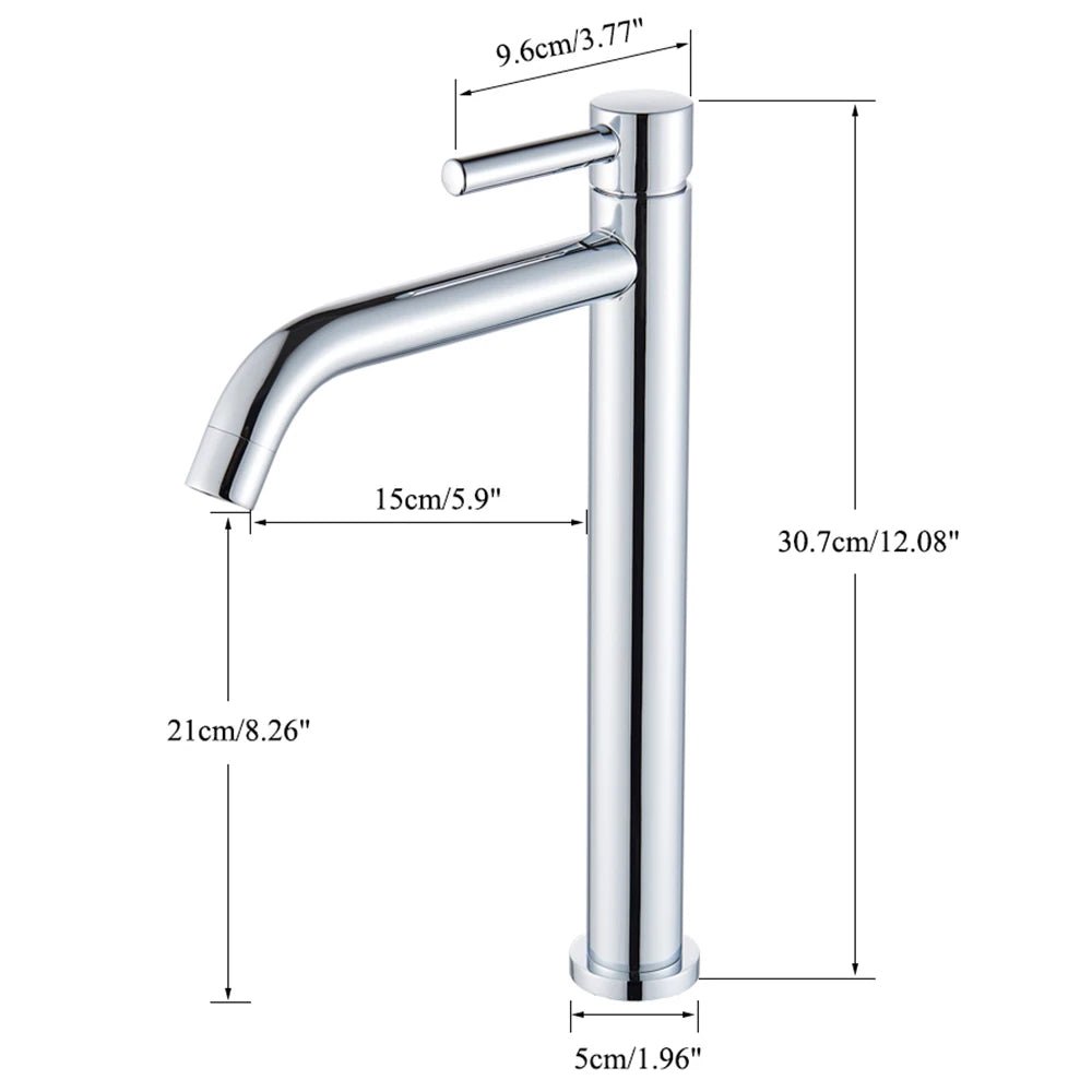 Robinet mitigeur lavabo compact en chrome poli – contrôle fluide de la température et montage facile - Focett
