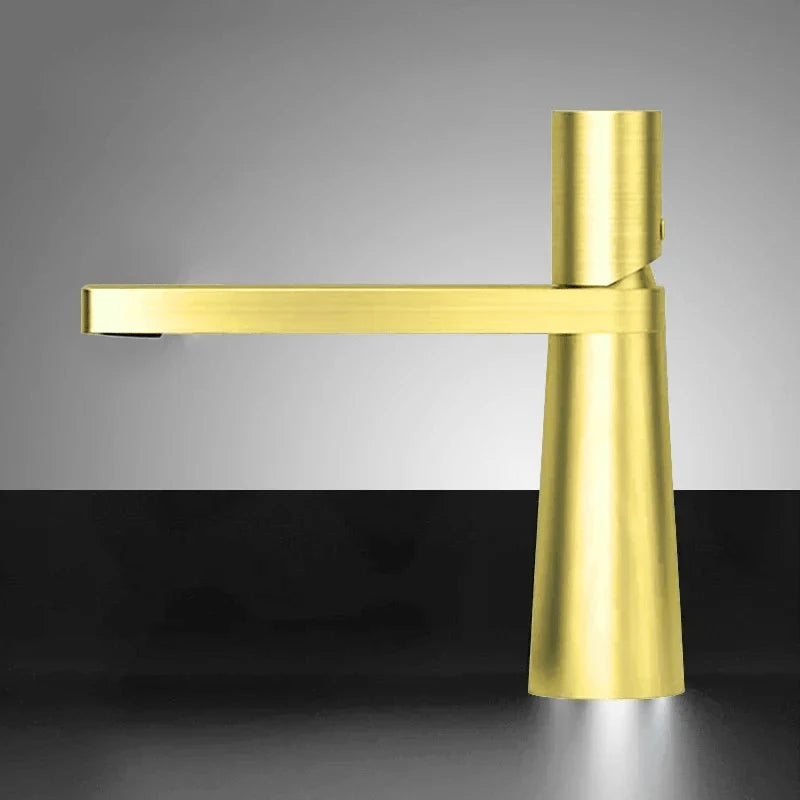 Mitigeur salle de bain noir contemporain – mitigeur compact avec poignée ergonomique et jet doux - Focett