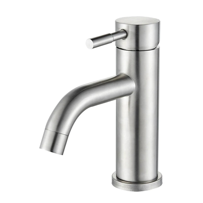 Mitigeur de lavabo or en laiton – finition brossée, jet doux et installation 1 trou - Focett